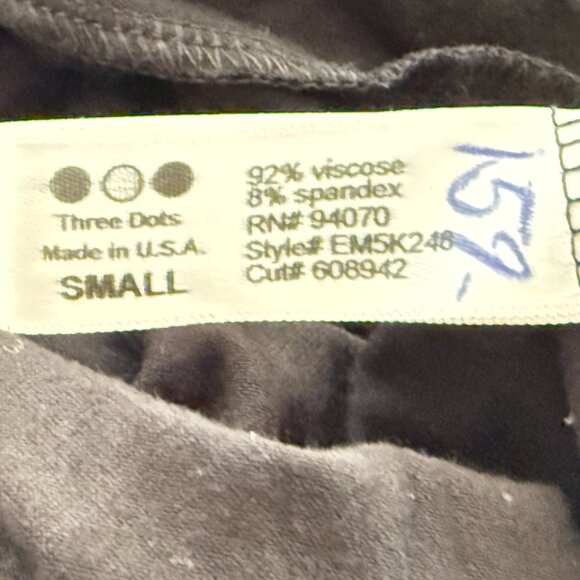 $999 Authentic 3 of THREE DOTS-CLU-UNIQLO Black Gray Sleeveless Top Dress Sz.S - Picture 3 of 12